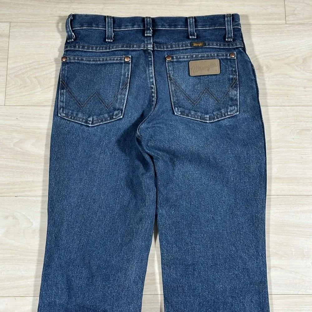 Wrangler Jeans Mens 28x30 Blue Boot Cut Western Cowboy Rodeo 936DSD Retro Y2K